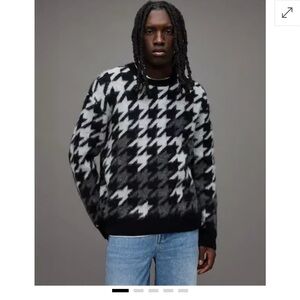 All saints houndstooth sweater